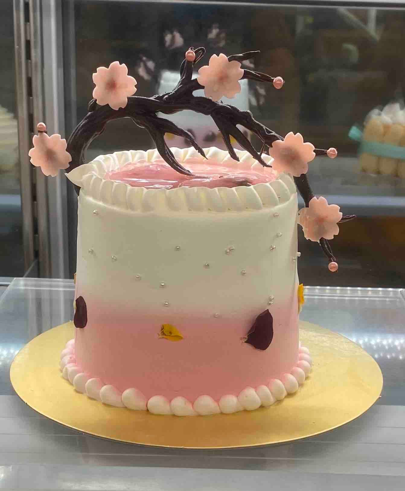 Sakura Lychee Chiffon Cake
