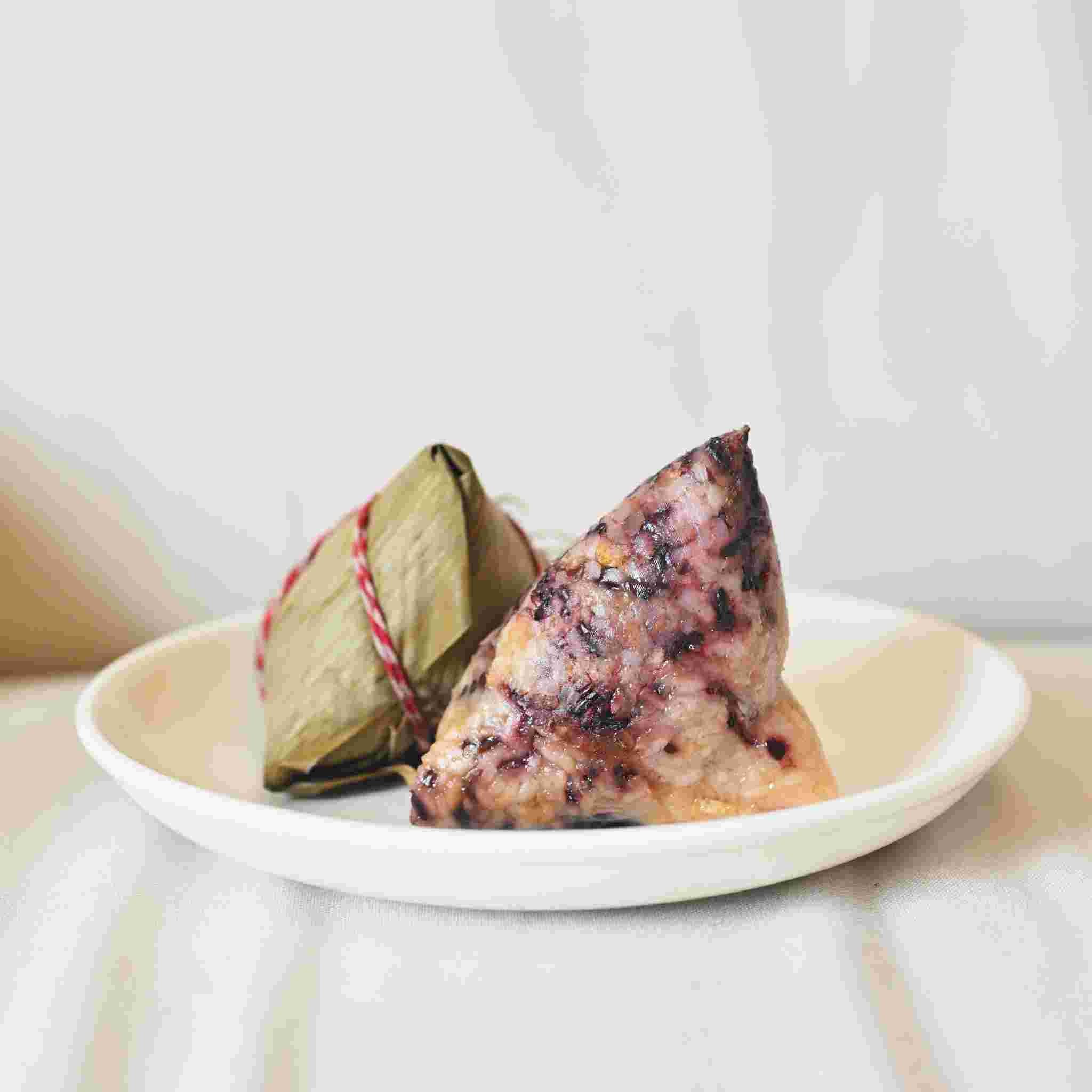 High-fiber purple rice dumplings
