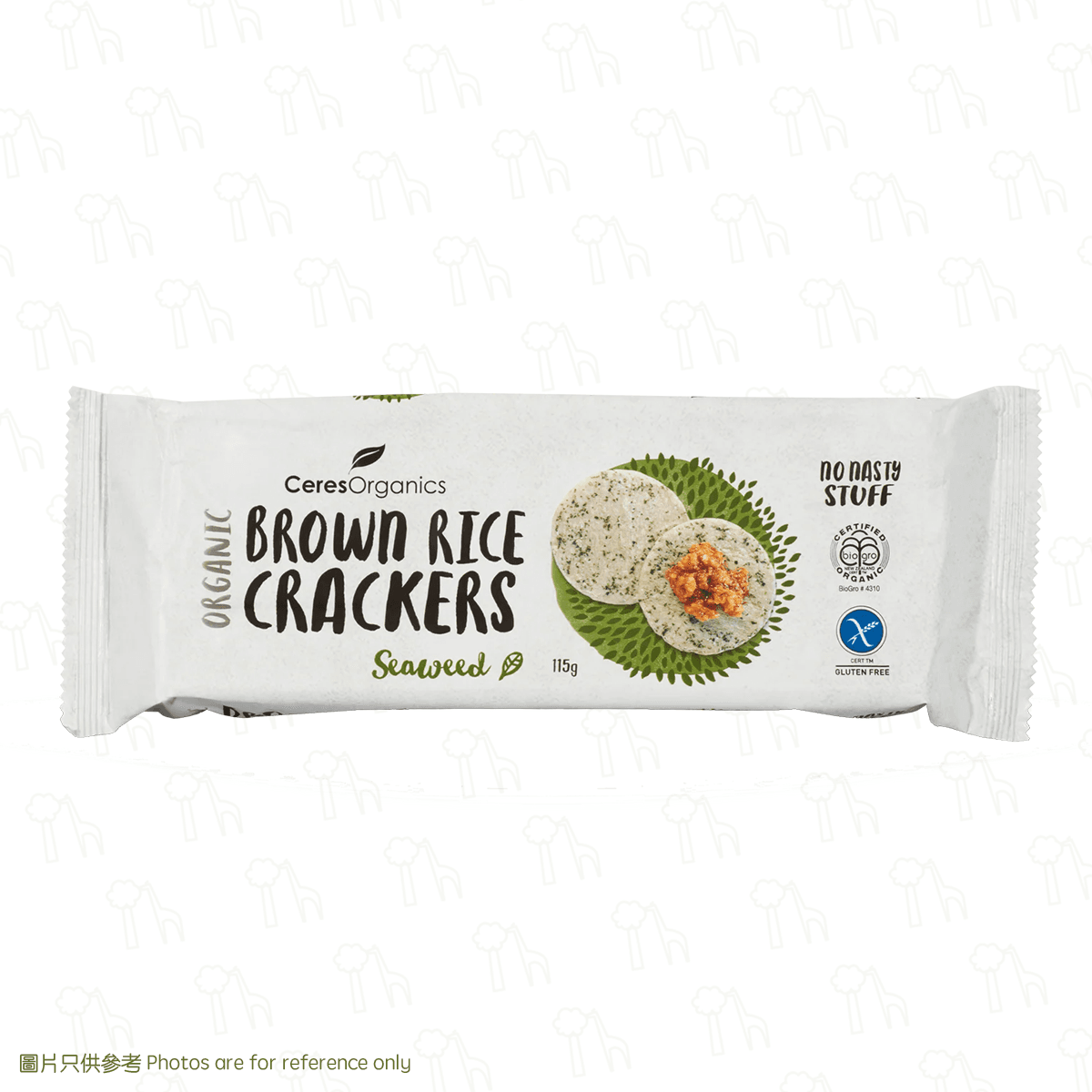 Ceres Organics - Organic Gluten-Free Brown Rice Crackers (115g) 