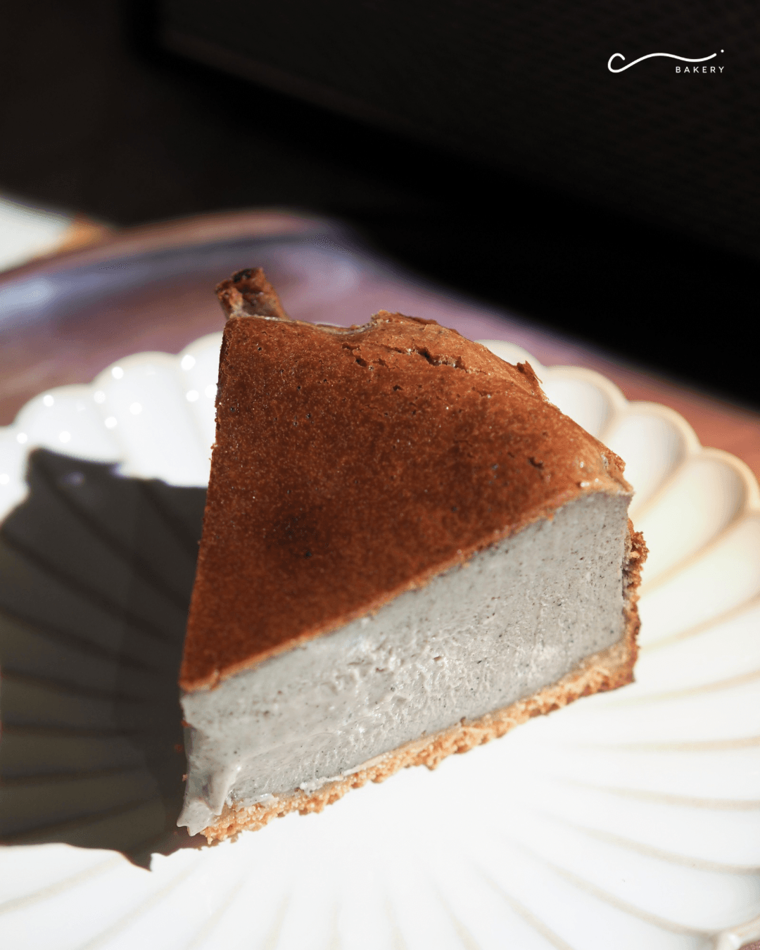 Black Sesame Basque Cheesecake