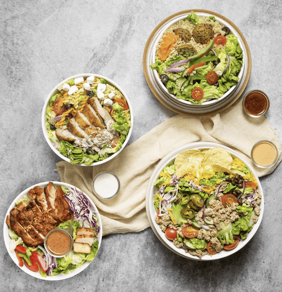 Vegetarian Salad with Healthy Snack or Drink 🥗