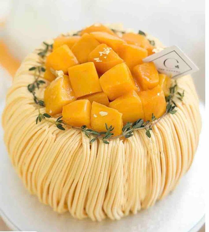 6inch Mango Mochi Cotton Cake
